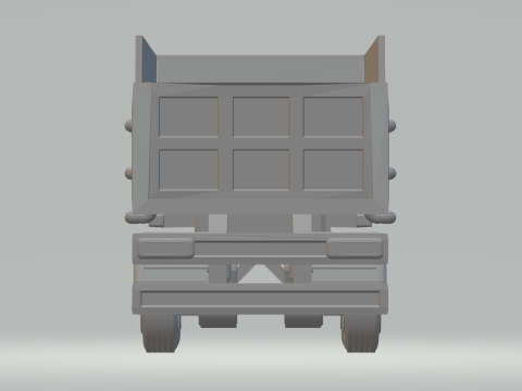 Trailer dumper single tyres 3D प्रिंट मॉडल