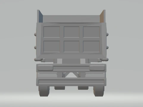 Trailer dumper single tyres 3D Print Model