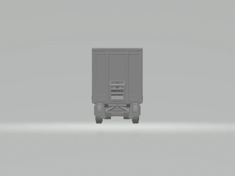 Trailer sider single tyres 3D Print Model