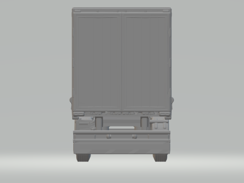 Trailer sider single tyres 3D Принт Модель