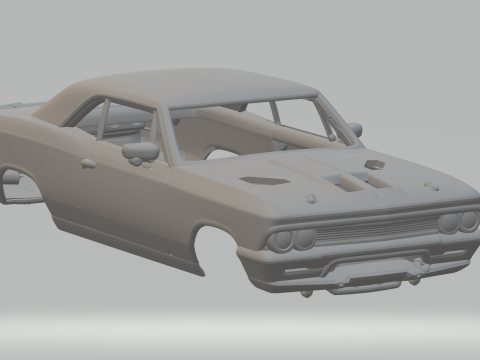 Chevrolet chevelle 3D Print Model