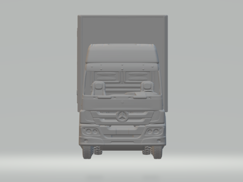 Mercedes atego box 8x4 3D Print Model