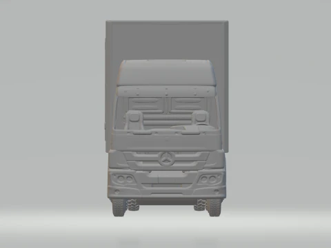 Mercedes atego box 8x4 3D Print Model