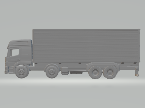 Mercedes atego box 8x4 3D Print Model