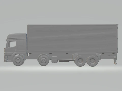 Mercedes atego box 8x4 3D Print Model