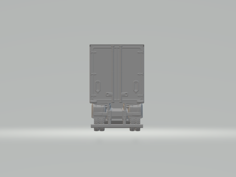 Mercedes atego box 8x4 3D Print Model