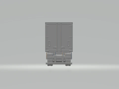 Mercedes atego box 8x4 3D Print Model