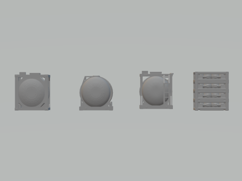 Pack contanier 3D-printmodel