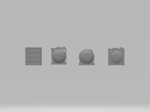 Pack contanier 3D-printmodel