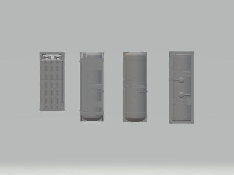Pack contanier 3D-printmodel