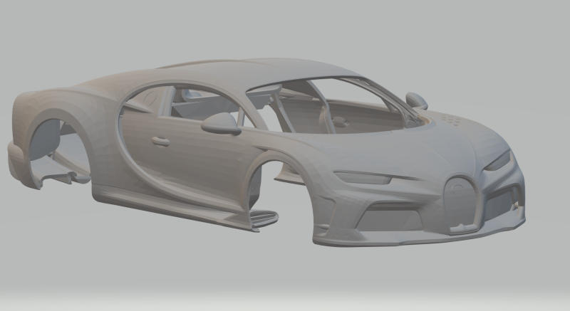 Bugatti chiron super sport Modelo de impresión 3D .c4d .max .obj .3ds .fbx .stl .blend 
