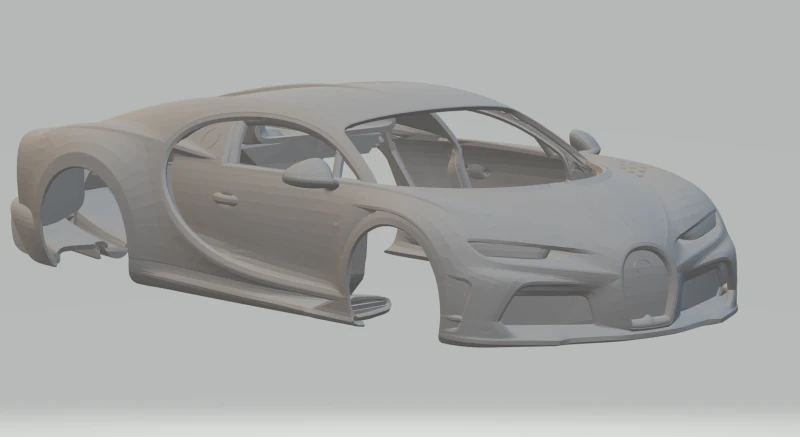 Bugatti chiron super sport 3D Print Model .c4d .max .obj .3ds .fbx .stl .blend 