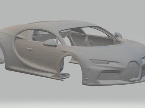 Bugatti Chiron super sportiva Modello di stampa 3D