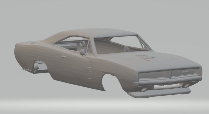 Dodge charger 3D Print Model .c4d .max .obj .3ds .fbx .stl .blend 