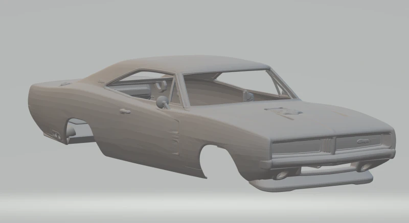 Dodge charger 3D Print Model .c4d .max .obj .3ds .fbx .stl .blend 