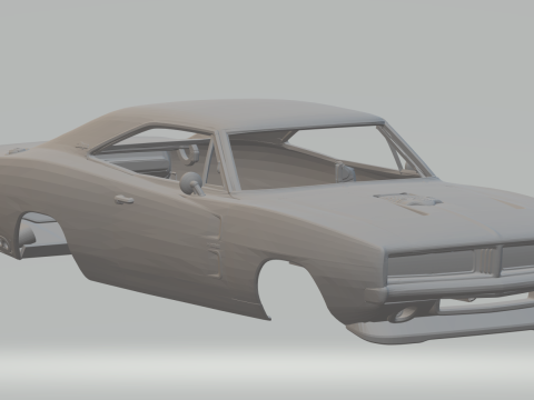 Dodge charger 3Dプリントモデル
