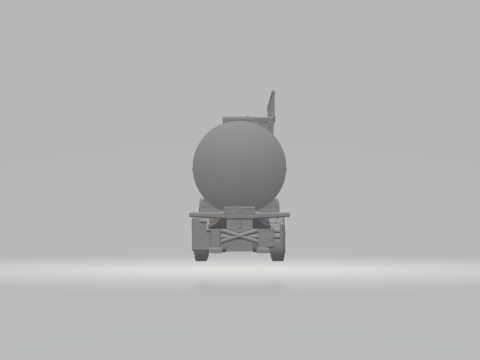 SINGLE TIRE TANK TRAILER 3Dプリントモデル