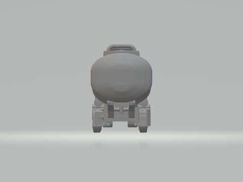 SINGLE TIRE TANK TRAILER Model do druku 3D