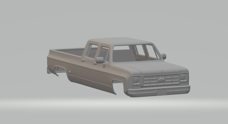Chevrolet k30 crew cab Modelo de Impressão 3D .c4d .max .obj .3ds .fbx .stl .blend 