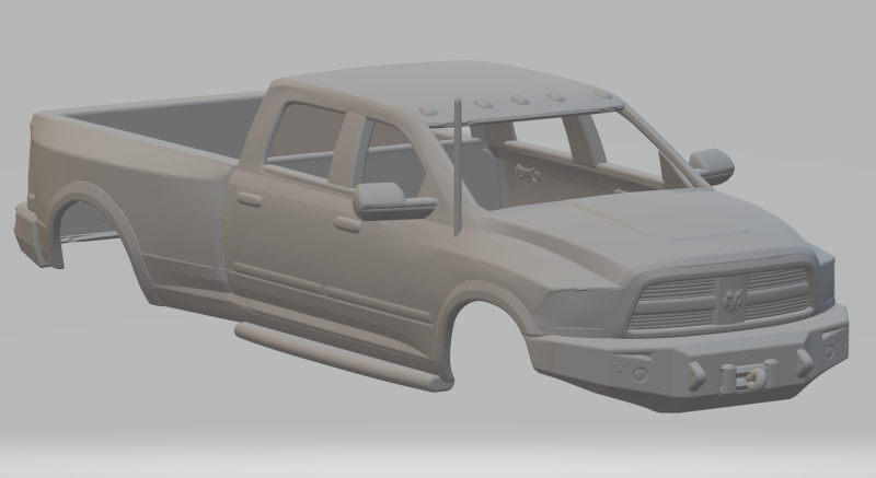 Dodge ram crewcab 3Dプリントモデル .c4d .max .obj .3ds .fbx .stl .blend 