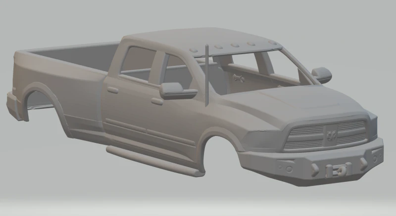 Dodge ram crewcab 3D Print Model .c4d .max .obj .3ds .fbx .stl .blend 