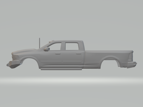 Dodge ram crewcab 3Dプリントモデル