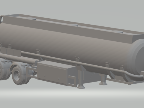 Flammable transport trailer with two axles Modelo de impresión 3D