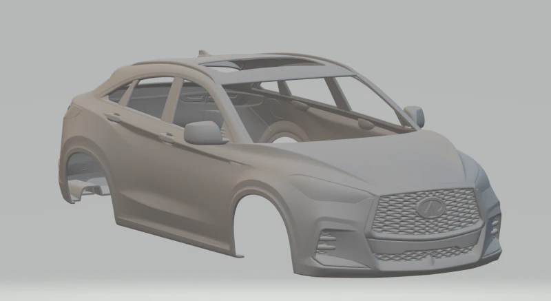 Infiniti QX55 3D Print Model .c4d .max .obj .3ds .fbx .stl .blend 