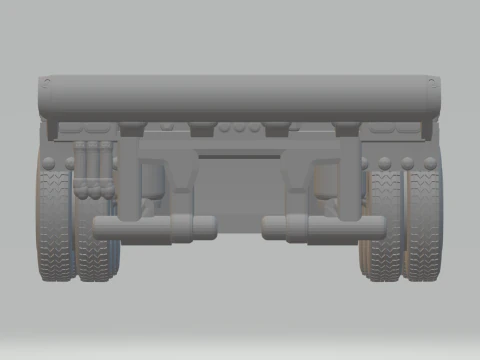 Trailer lowboy 3D Print Model