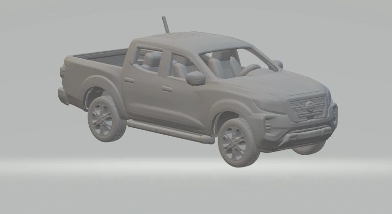 Nissan frontier 3D Print Model .c4d .max .obj .3ds .fbx .stl .blend 