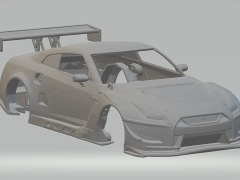 Nissan gtr gt3 race car 3D Print Model