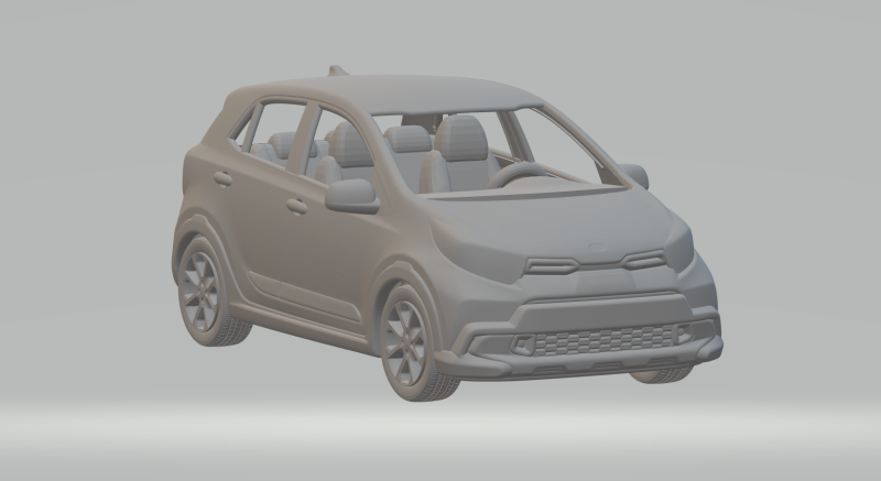 Kia picanto 3D Print Model .c4d .max .obj .3ds .fbx .stl .blend