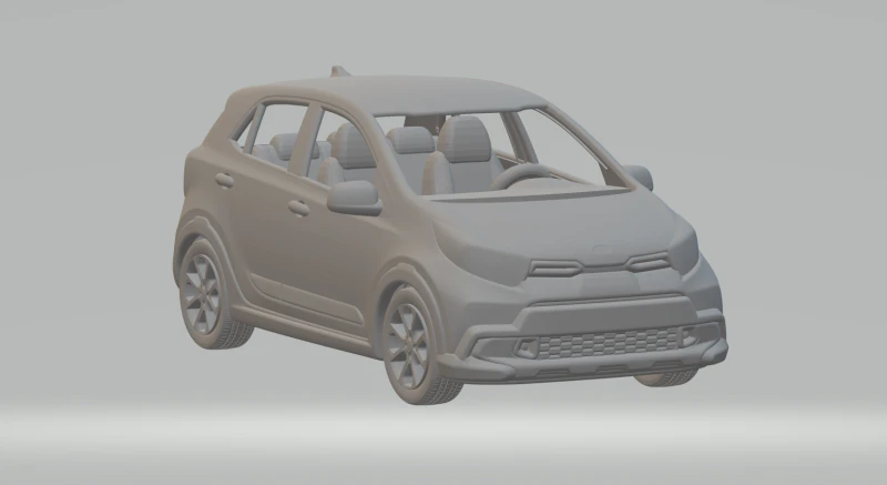 Kia picanto 3D Print Model .c4d .max .obj .3ds .fbx .stl .blend 