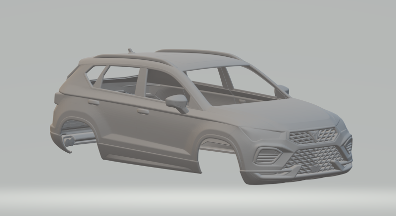 Cupra ateca 3D Print Model .c4d .max .obj .3ds .fbx .stl .blend 