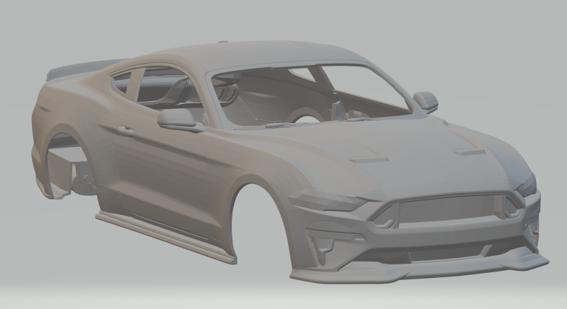 Mustang rtr spec 3D Baskı Modeli .c4d .max .obj .3ds .fbx .stl .blend 