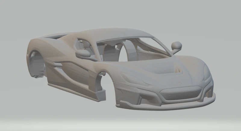 Rimac nevera 3D Print Model .c4d .max .obj .3ds .fbx .stl .blend 