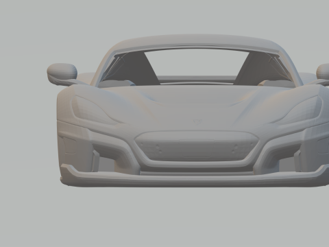 Rimac nevera 3Dプリントモデル