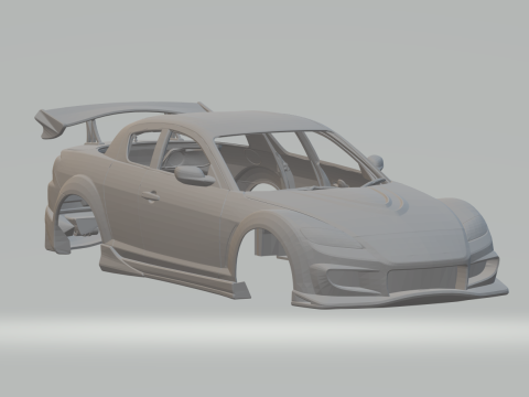 Mazda rx8 Modelo de Impressão 3D