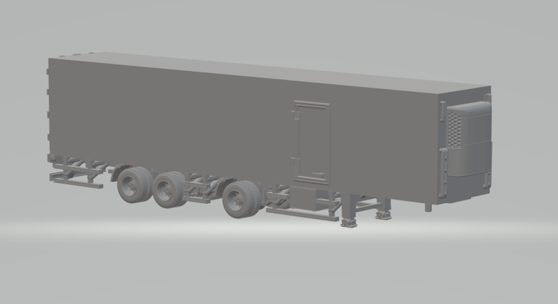 Argentine styler trailer box 3D 打印模型 .c4d .max .obj .3ds .fbx .stl .blend 
