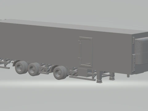 アルゼンチン スタイラー トレーラー ボックス 3Dプリントモデル