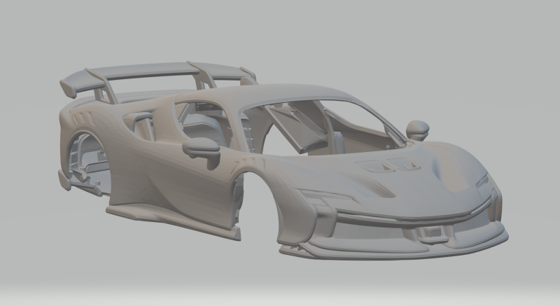 Ferrari SF90 XX Stradale 3D प्रिंट मॉडल .c4d .max .obj .3ds .fbx .stl .blend 