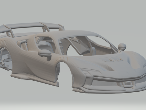 Ferrari SF90 XX Stradale 3D प्रिंट मॉडल