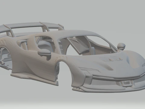 Ferrari SF90 XX Stradale 3D Print Model
