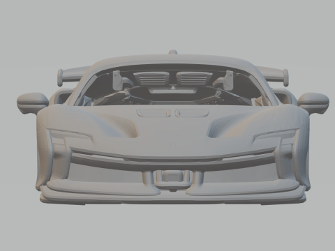 Ferrari SF90 XX Stradale 3D प्रिंट मॉडल