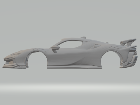 Ferrari SF90 XX Stradale 3D प्रिंट मॉडल