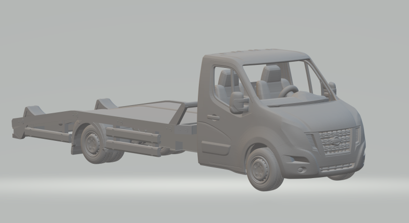 NISSAN NV400 TRUCK TRANSPORT VEHICLES 3D printmodel .c4d .max .obj .3ds .fbx .stl .blend 