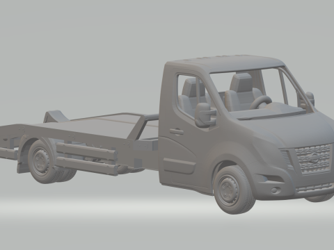NISSAN NV400 TRUCK TRANSPORT VEHICLES 3D Print Model