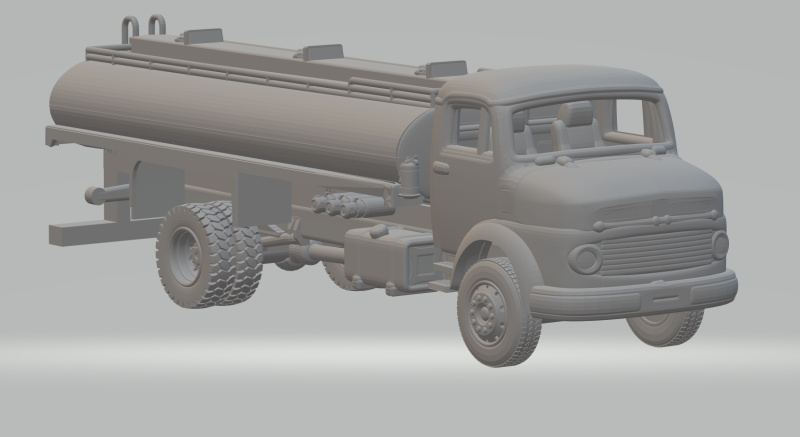 Mercedes 1111 tank 3D Print Model .c4d .max .obj .3ds .fbx .stl .blend 