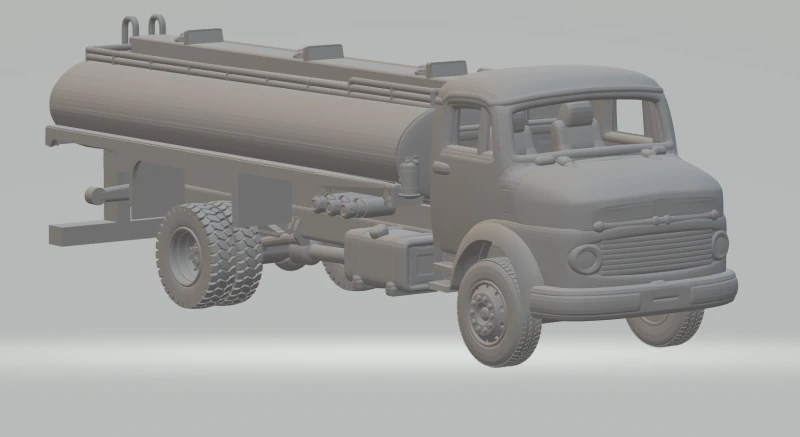Mercedes 1111 tank 3D Print Model .c4d .max .obj .3ds .fbx .stl .blend 