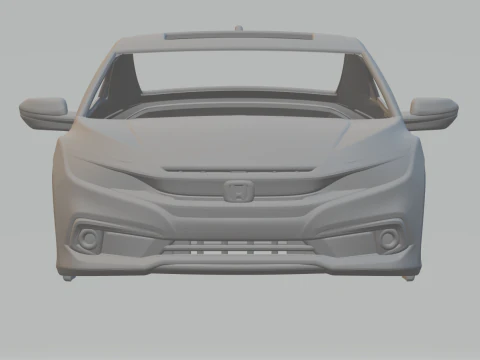 Honda civic coupe 3D Print Model